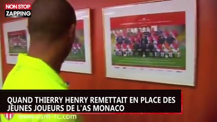 Quand Thierry Henry remettait en place des jeunes joueurs de l'AS Monaco (vidéo)