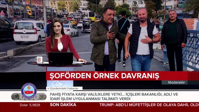 Şoförden örnek davranış