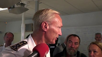Les explications du Préfet maritime de la Méditerranée Charles-Henri du Ché.
