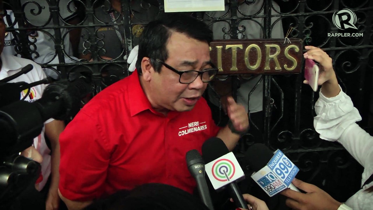 Bayan Muna representative Neri Colmenares tries again for Senate