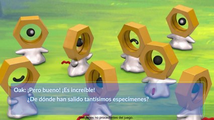 Nuevas noticias sobre Meltan de parte del Profesor Oak y el Profesor Willow
