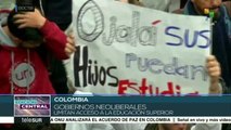 Universitarios llenan calles de Colombia por Educación Pública