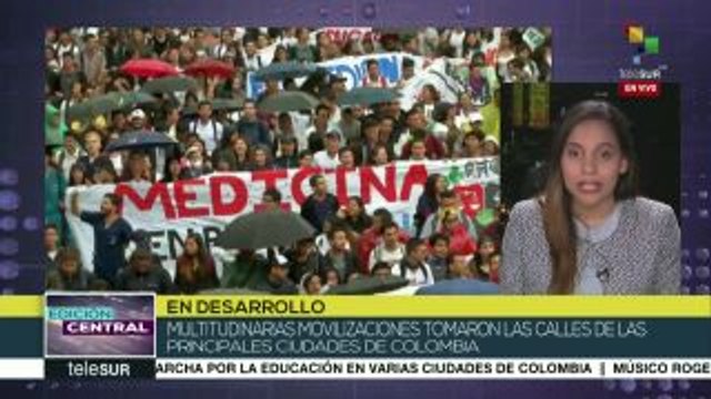 Colombia: gran jornada de movilizaciones y protestas de universitarios
