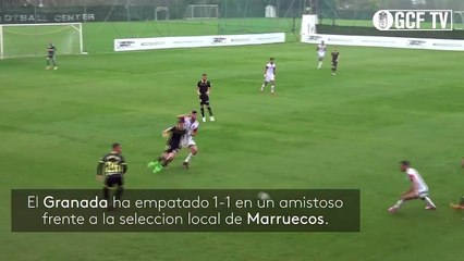 ملخص مباراة المنتخب الوطني الرديف 1-1  نادي غرناطة الاسباني