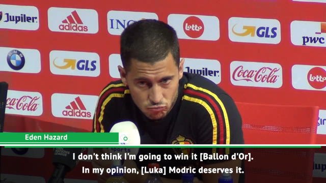 Modric should win Ballon d'Or - Hazard