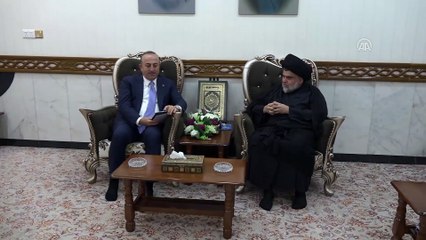 Bakan Çavuşoğlu, Mukteda Sadr ile görüştü -  BAĞDAT
