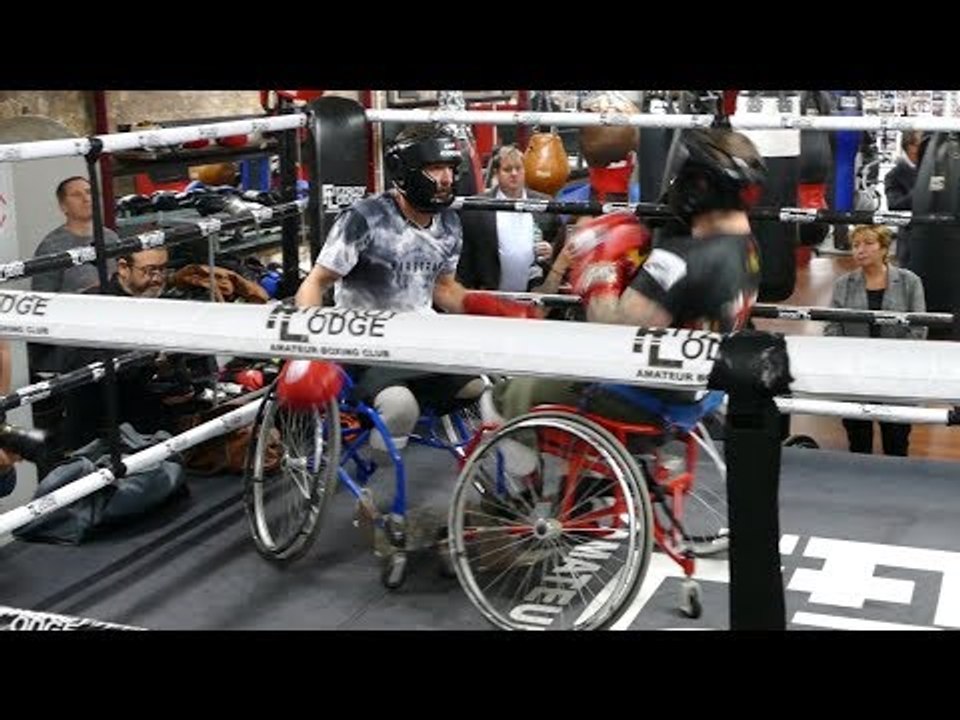 WHEELCHAIR BOXING SHOWCASE Inspirational skills at Fitzroy Lodge