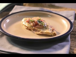 Chicken steak with creamy tomato sauce