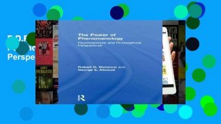 P.D.F The Power of Phenomenology: Psychoanalytic and Philosophical Perspectives