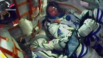 Astronautas aterrizan de emergencia en Kazajistán