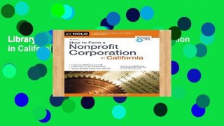 Library  How to Form a Nonprofit Corporation in California