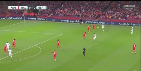 Spain 1  -  0  Wales  11/10/2018 Paco A. (Niguez S.), Spain Super Amazing Goal  08' HD Full Screen  WORLD: Friendly International .
