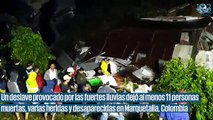 Deslave en Colombia deja al menos 11 muertos