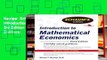 Review  Schaum s Outline of Introduction to Mathematical Economics, 3rd Edition (Schaum s Outlines)