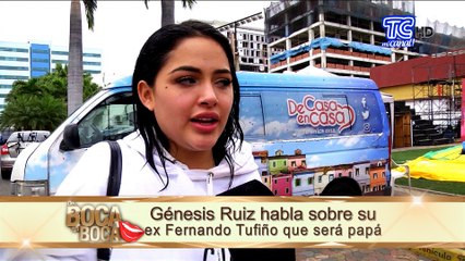 Génesis Ruíz reaparece y opina sobre el hijo que está esperando su ex Fernando Tufiño