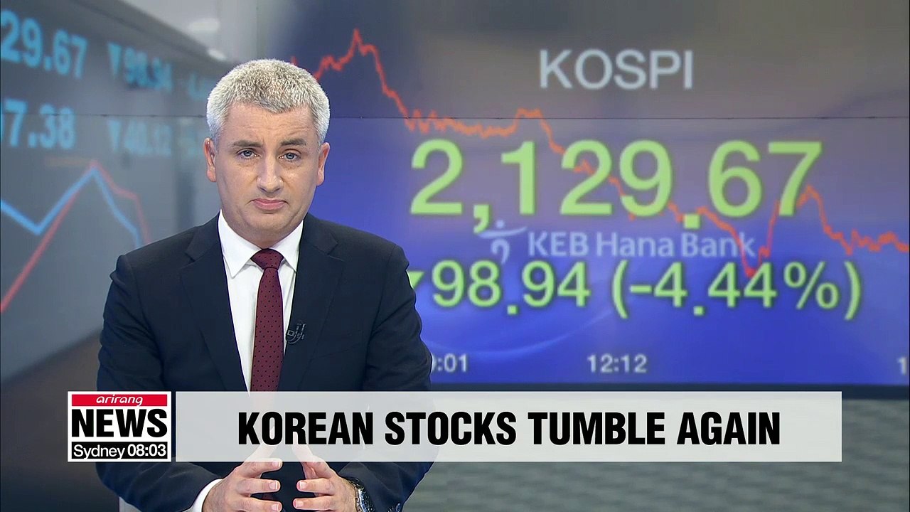 South Korean shares dive more than 4 percent on growth woes