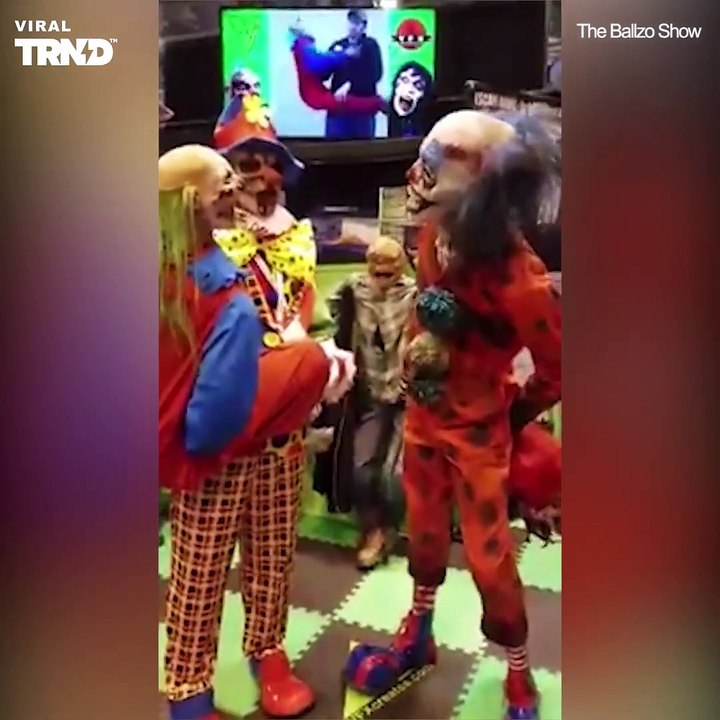 This is the definition of fear!! Credit: The Ballzo Show