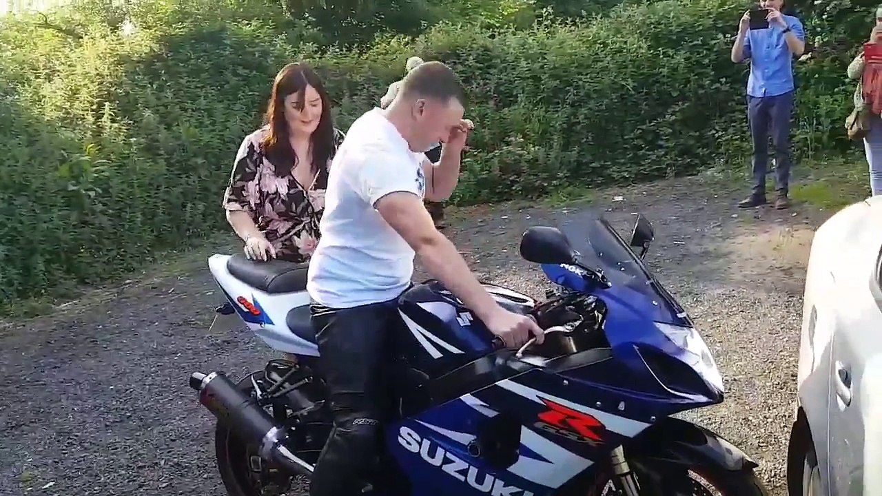 Motorbike Gender Reveal Through Exhaust Pipe