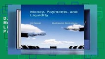 D.O.W.N.L.O.A.D [P.D.F] Money, Payments, and Liquidity (The MIT Press) [P.D.F]