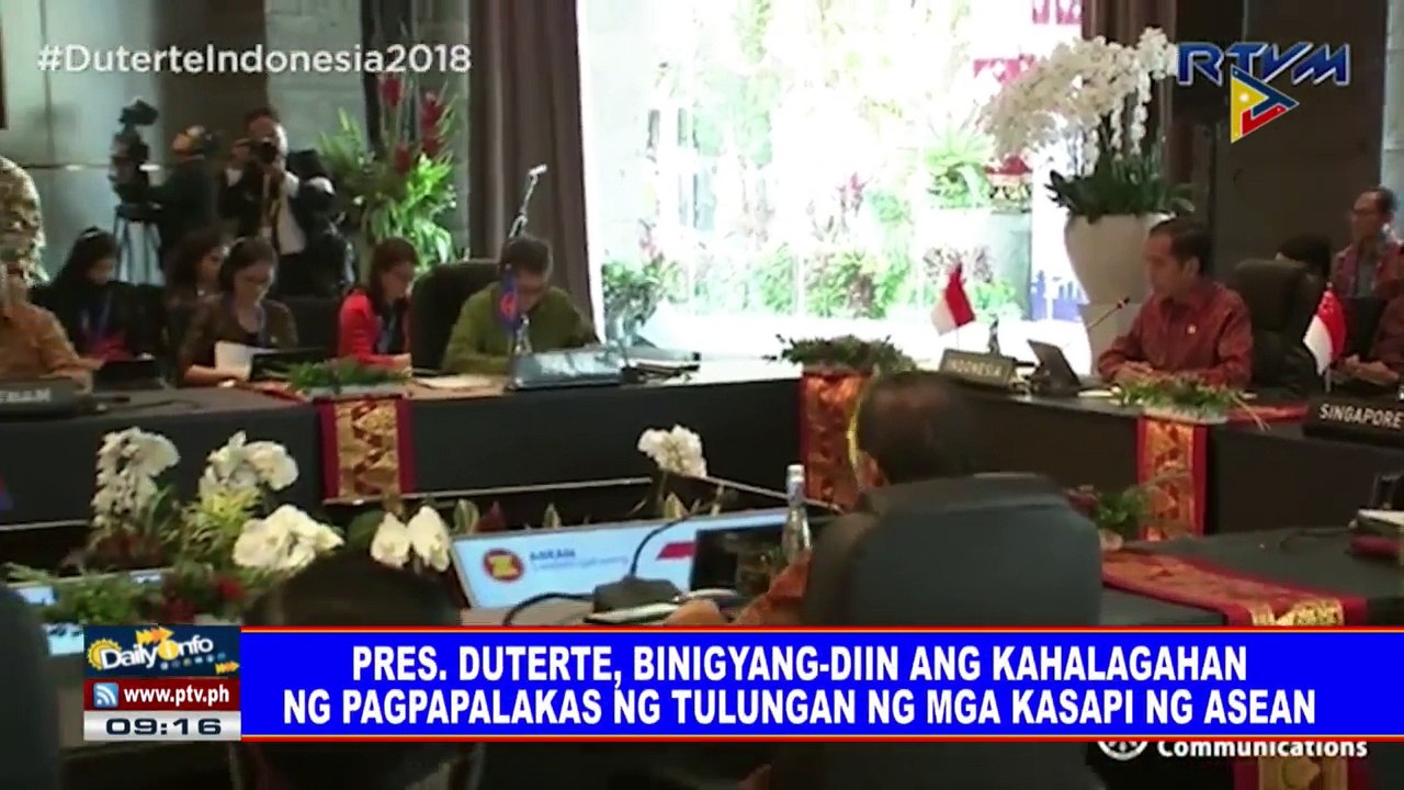Pres. #Duterte, binigyang-diin ang kahalagahan ng pagpapalakas ng tulungan ng mga kasapi ng ASEAN