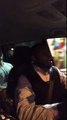 Taxi driver entertains lads with his singing