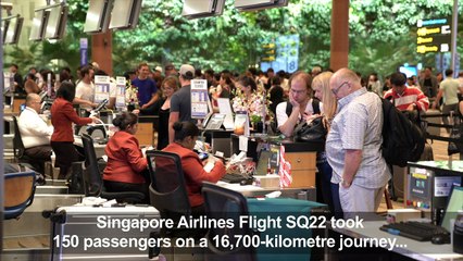 World's longest flight departs Singapore for New York