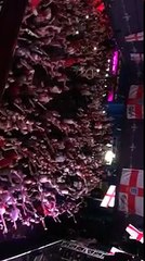 England fans celebrating the win against Panama