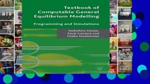 D.O.W.N.L.O.A.D [P.D.F] Textbook of Computable General Equilibrium Modeling: Programming and