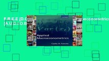 F.R.E.E [D.O.W.N.L.O.A.D] Applied Macroeconometrics [A.U.D.I.O.B.O.O.K]