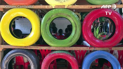Cambodia's 'Rubbish Man' schools children -- for trash