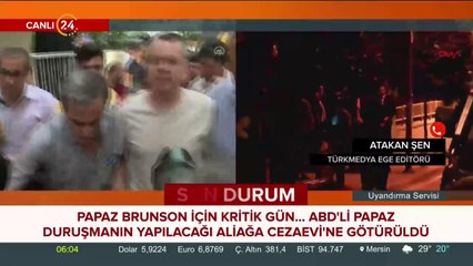 Duruşmanın yapılacağı Aliağa Cezaevi'ne götürüldü