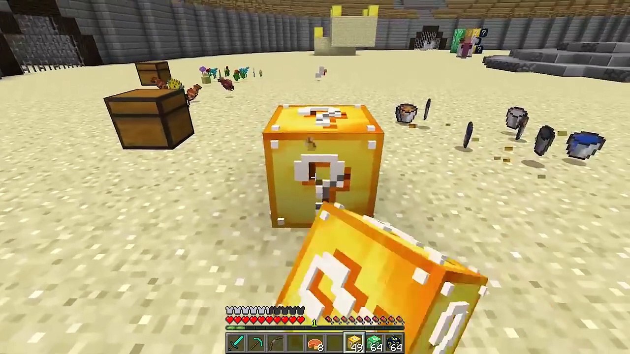 KORKUNÇ KADIN VALAK VS ŞANS BLOKLARI - Minecraft