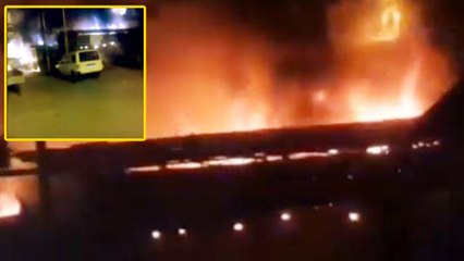 Download Video: Uttar Pradesh : Major Fire Breaks out in Garage in Kanpur, Watch Video | Oneindia News