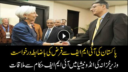 Finance Minister Asad Umer meets IMF officials in Indonesia