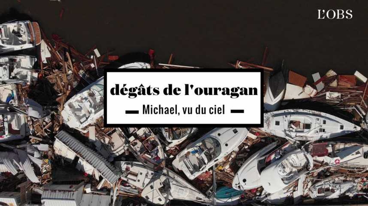 2 minutes des dégâts colossaux de l'ouragan Michael, vu du ciel