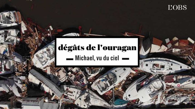 2 minutes des dégâts colossaux de l'ouragan Michael, vu du ciel