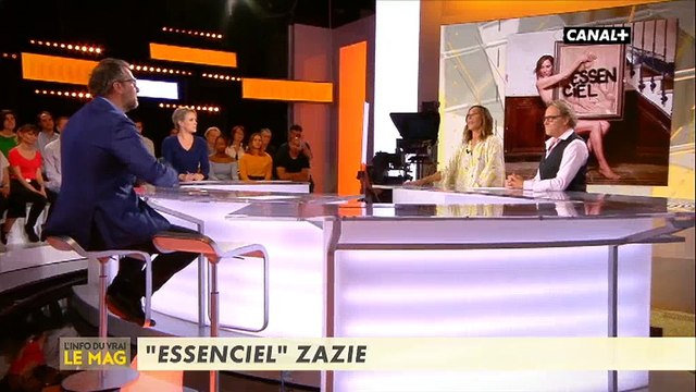 Zazie agacée par une phrase de son propre dossier de presse dans L'info du vrai - Regardez