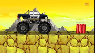 Tv cartoons movies 2019 Monster truck   Police Monster truck
