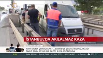 İstanbul'da akılalmaz kaza