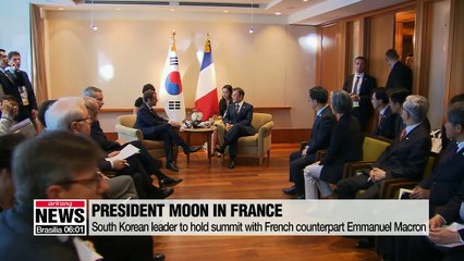 President Moon set to begin 9-day trip to Europe in Paris