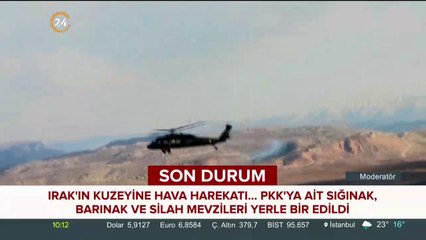PKK sığınakları vuruldu