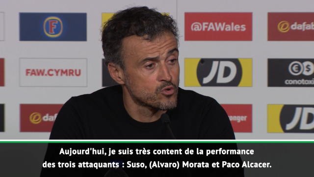 Amical - Enrique heureux de la performance de ses attaquants