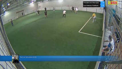 But de Sébastien  (6-8) - Pompiers de Chauvigny Vs Les Maisons Traditions - 11/10/18 20:00 - LIGUE 2