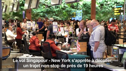 Le vol le plus long au monde décolle de Singapour pour New York