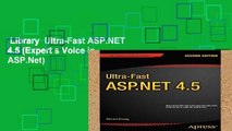Library  Ultra-Fast ASP.NET 4.5 (Expert s Voice in ASP.Net)