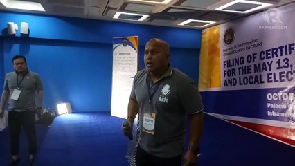 Why Bato dela Rosa filed his COC at 11 am