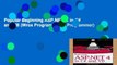 Popular Beginning ASP.NET 4: in C# and VB (Wrox Programmer to Programmer)