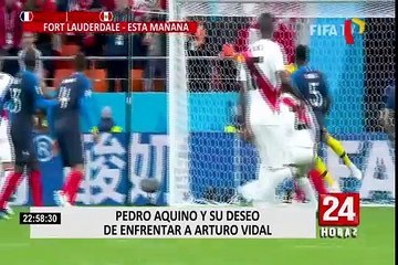 Pedro Aquino expresó su deseo de enfrentar a Arturo Vidal