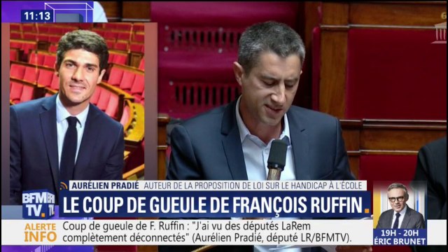Après la colère de Ruffin, Aurélien Pradié (LR) dénonce une fainéantise de la part des députés LaREM