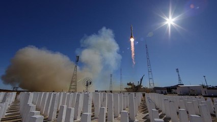 Astronauts make emergency landing as engine fails on Soyuz rocket